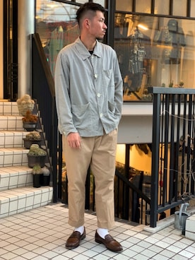 飯島葵さん（メンズ・176cm）の夏コーディネート