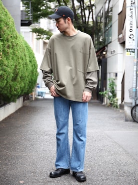 飯島葵さん（メンズ・176cm）の秋コーディネート