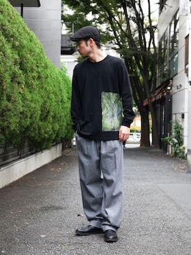 飯島葵さん（メンズ・176cm）の秋コーディネート