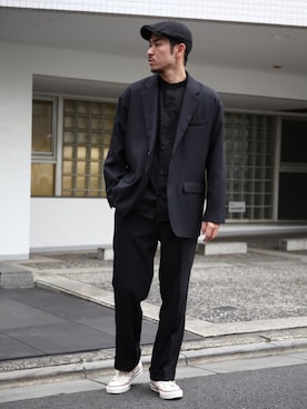 「MR.OLIVE（ミスターオリーブ）のアイテム（ジャケット/アウター）」を使った、飯島葵さん（メンズ・176cm）の秋コーディネート