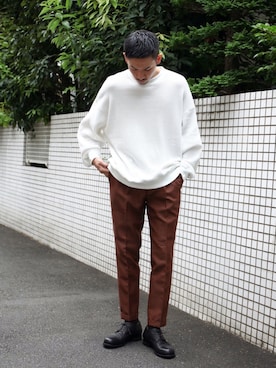 飯島葵さん（メンズ・176cm）の秋コーディネート