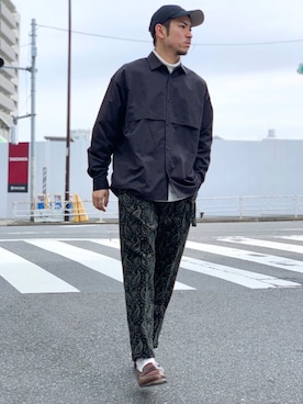 飯島葵さん(メンズ・176cm)の秋コーディネート