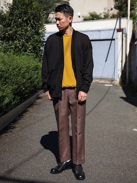 「MR.OLIVE（ミスターオリーブ）のアイテム」を使った、飯島葵さん（メンズ・176cm）の秋コーディネート