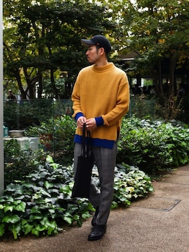 飯島葵さん（メンズ・176cm）の秋コーディネート