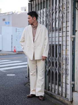 「MR.OLIVE（ミスターオリーブ）のアイテム（ジャケット/アウター）」を使った、飯島葵さん（メンズ・176cm）の冬コーディネート