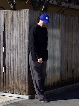 「MR.OLIVE（ミスターオリーブ）のアイテム」を使った、飯島葵さん（メンズ・176cm）の冬コーディネート