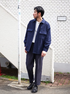 飯島葵さん（メンズ・176cm）の春コーディネート