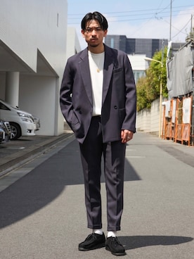 「MR.OLIVE（ミスターオリーブ）のアイテム（ジャケット/アウター）」を使った、飯島葵さん（メンズ・176cm）の春コーディネート