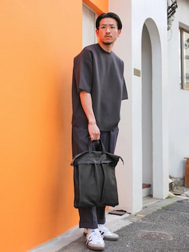 飯島葵さん（メンズ・176cm）の春コーディネート