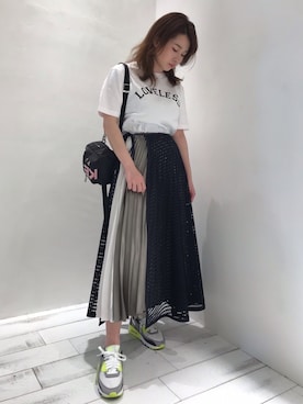 「KENZO」｜「アイテム（スカート）」を使った、misakiさん（レディース・156cm）の春コーディネート