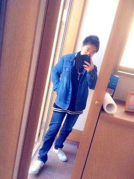 「アイテム（ジャケット/アウター）」を使った、あきと。さん（メンズ・160cm・10代）の冬コーディネート