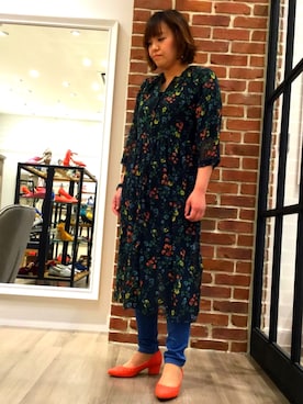 「アイテム（パンプス、オレンジ系）」を使った、WA ORientalTRaffic くずはモール店さん（レディース・160cm）の春コーディネート