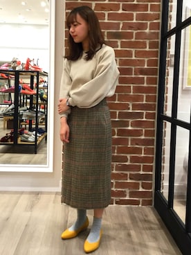 「パンプス×靴下」｜WA ORientalTRaffic くずはモール店さん（レディース・160cm）の春コーディネート