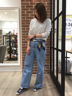 「エスパドリーユ」｜WA ORientalTRaffic くずはモール店さん（レディース・172cm）の春コーディネート