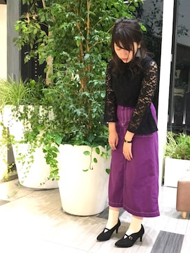 「オリエンタルトラフィック」｜「アイテム（ブーティ）」を使った、WA ORientalTRaffic くずはモール店さん（レディース・160cm）の秋コーディネート