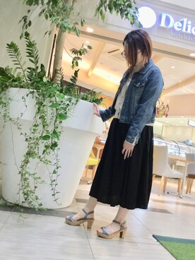「コルクヒール」｜WA ORientalTRaffic くずはモール店さん（レディース・160cm）の春コーディネート