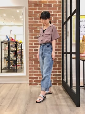 「くすみピンク」｜WA ORientalTRaffic くずはモール店さん（レディース・160cm）の夏コーディネート