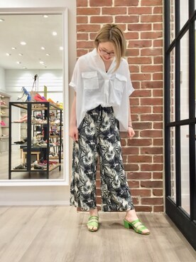 「とろみシャツ」｜WA ORientalTRaffic くずはモール店さん（レディース・160cm）の夏コーディネート