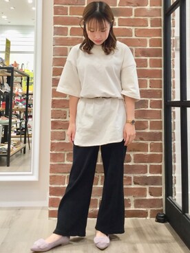 「アイテム（パンプス、パープル系）」を使った、WA ORientalTRaffic くずはモール店さん（レディース・160cm）の夏コーディネート