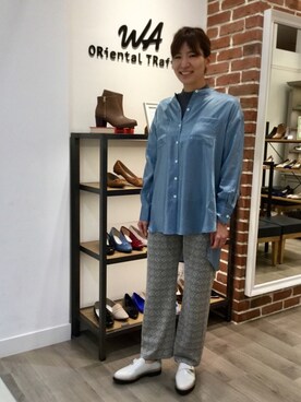「モンクシューズ」｜WA ORientalTRaffic くずはモール店さん（レディース・160cm）の秋コーディネート