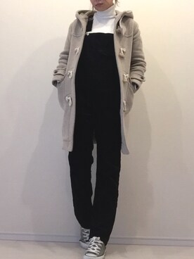 「TODAYFUL（トゥデイフル）のアイテム（ダッフルコート）」を使った、yuki64さん（レディース・162cm）の冬コーディネート