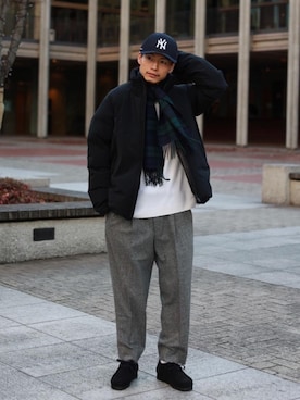 「ニット/セーター」｜Ryo Tanakaさん（メンズ・174cm）の冬コーディネート