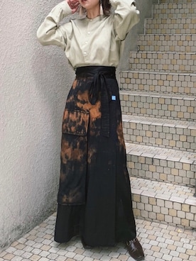 「アイテム（イヤリング）」を使った、Izumi Kahoさん（レディース・162cm・20代）の春コーディネート