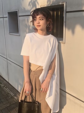 「FACETASM（ファセッタズム）のアイテム」を使った、Izumi Kahoさん（レディース・162cm）の春コーディネート