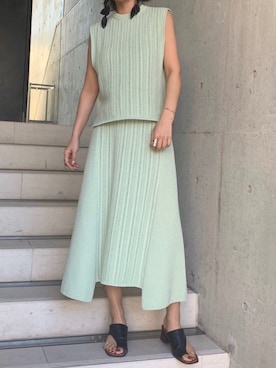 「アイテム（イヤリング）」を使った、Izumi Kahoさん（レディース・162cm・20代）の春コーディネート