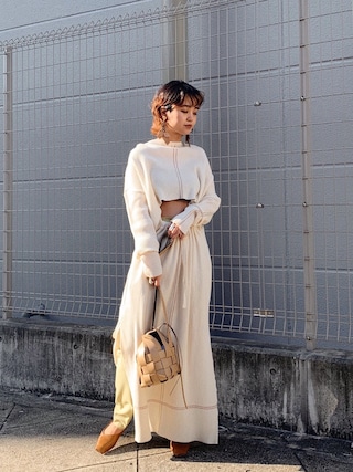 TAN（タン）の「【TAN(タン)】ステッチリブニットワンピース
