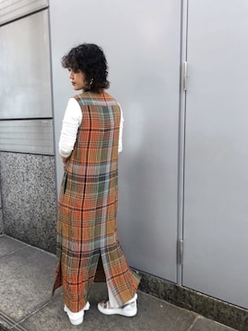 「アイテム（イヤリング）」を使った、Izumi Kahoさん（レディース・162cm・20代）の夏コーディネート