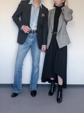 Paul Smith ポールスミス のスーツジャケットを使ったレディース人気ファッションコーディネート Wear