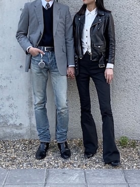 「Paul Smith（ポールスミス）のアイテム（ジャケット/アウター）」を使った、k.aさん（レディース・165cm）の秋コーディネート