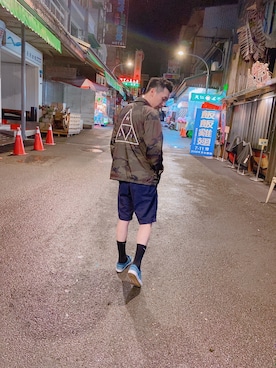 「HUF」｜「アイテム（ブルゾン）」を使った、fishgoodさん（メンズ・175cm）の春コーディネート