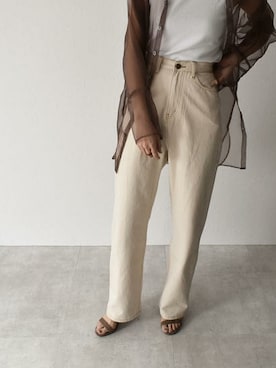 「アイテム（タンクトップ）」を使った、Lavish Gateさん（レディース・166cm）の夏コーディネート