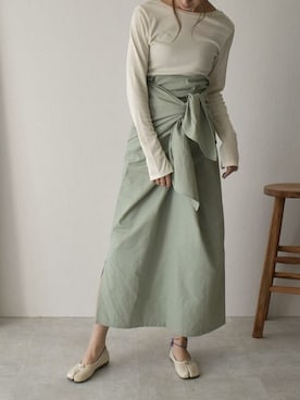 「アイテム（スカート、その他）」を使った、Lavish Gateさん（レディース・166cm）の夏コーディネート