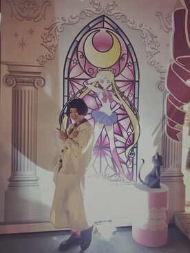 「Samansa Mos2（サマンサ モスモス）のアイテム（スカート、ホワイト系）」を使った、yukiiichang1029さん（レディース・158cm）の夏コーディネート