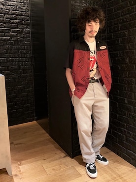 「エンジニアシャツ」｜ikechanさん（メンズ・171cm）の夏コーディネート
