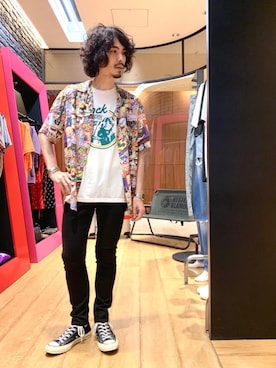 「アロハシャツ」｜ikechanさん（メンズ・171cm）の夏コーディネート