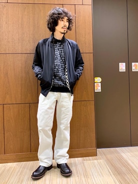 「チェッカー柄」｜「アイテム（ジャケット/アウター）」を使った、ikechanさん（メンズ・171cm）の秋コーディネート