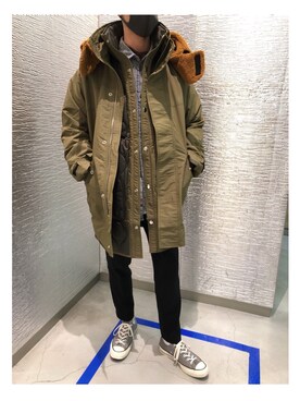 「DIESEL（ディーゼル）のアイテム（その他アウター）」を使った、SMKNさん（メンズ・173cm）の秋コーディネート