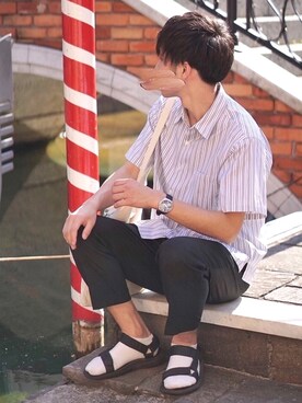 サンダルを使った 靴下 スニーカー の人気ファッションコーディネート Wear