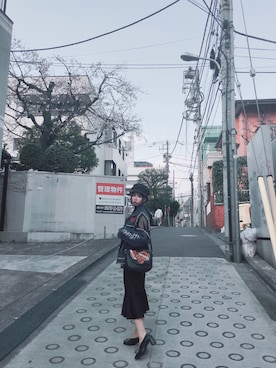 「STYLENANDA（スタイルナンダ）のアイテム（デニムジャケット）」を使った、伊莱恩さん（レディース・156cm）の春コーディネート