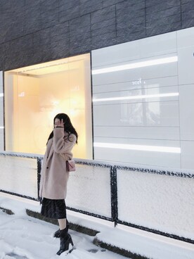 「I.Tのアイテム」を使った、伊莱恩さん（レディース・156cm）の冬コーディネート