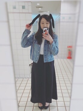 「アイテム（ブラジャー、ホワイト系）」を使った、りささん（レディース・163cm）の春コーディネート