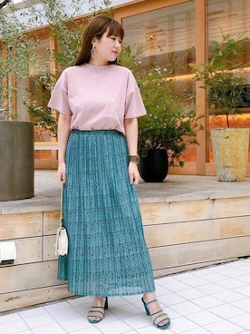 「DRWCYS（ドロシーズ）のアイテム（アクセサリー）」を使った、MIDORIさん（レディース・155cm）の夏コーディネート