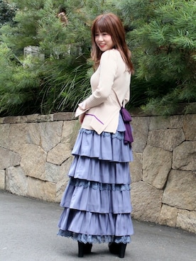 「DRWCYS（ドロシーズ）のアイテム」を使った、MIDORIさん（レディース・155cm）の秋コーディネート