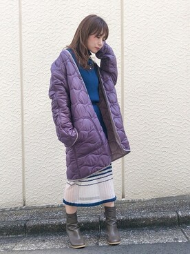 「DRWCYS（ドロシーズ）のアイテム（その他アウター）」を使った、MIDORIさん（レディース・155cm）の秋コーディネート