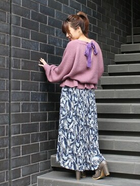 「DRWCYS（ドロシーズ）のアイテム」を使った、MIDORIさん（レディース・155cm）の秋コーディネート
