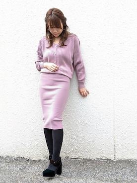 「DRWCYS（ドロシーズ）のアイテム（ワンピース）」を使った、MIDORIさん（レディース・155cm）の秋コーディネート